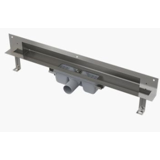 Odpływ liniowy do zabudowy w ścianie Alcaplast stal nierdzewna, dł. 950 mm- sanitbuy.pl