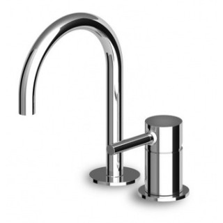 Bateria umywalkowa 2-otworowa Zucchetti Pan stojąca, wys. 225 mm, chrom, obrotowa- sanitbuy.pl