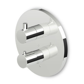 Bateria natryskowa, termostatyczna  Zucchetti Pan podtynkowa,zawór odcinający, chrom- sanitbuy.pl