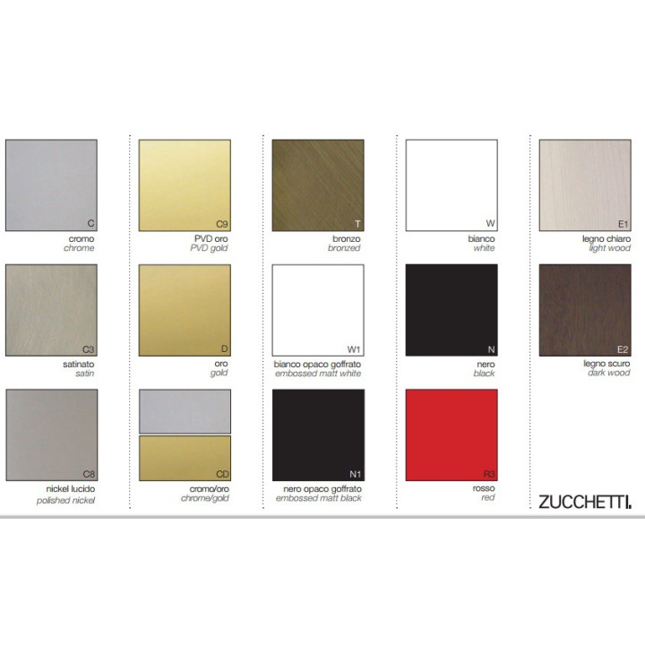 Kolumna natruskowa Zucchetti Pan ścienna, wys. 1210 mm, chrom- sanitbuy.pl