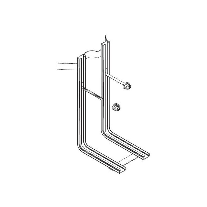 Uniwersalny stelaż Flaminia Pinch do montażu wiszącego WC/bidetu- sanitbuy.pl