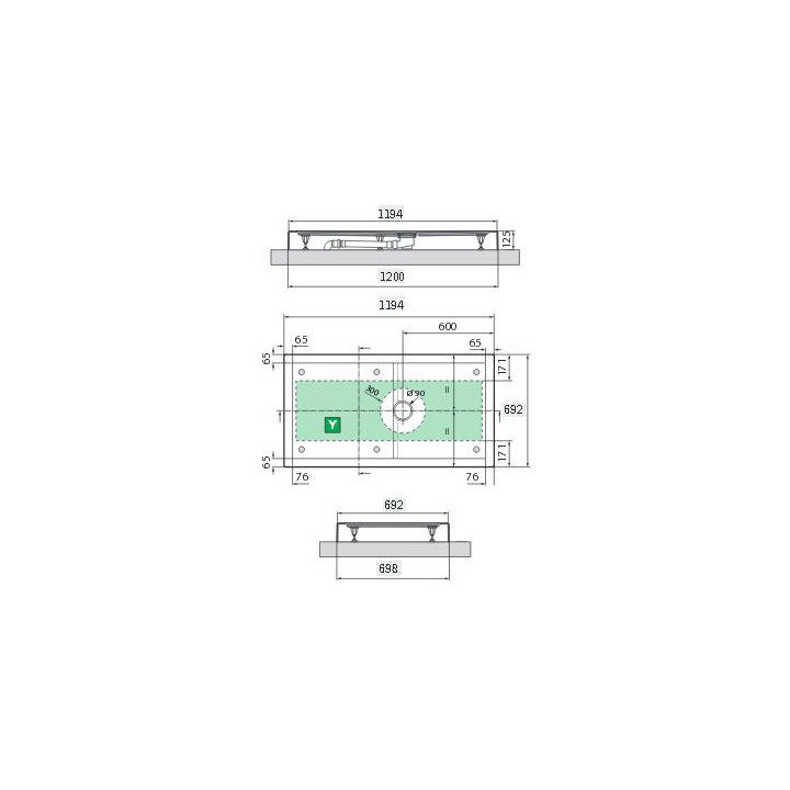 Brodzik Novellini Olympic 120x80 cm - niski- sanitbuy.pl