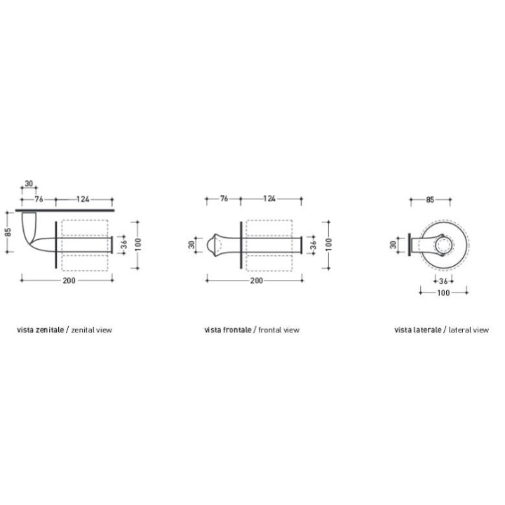 Szczotka Wc Flaminia Fold chrom, stojąca, wys. 38 cm- sanitbuy.pl