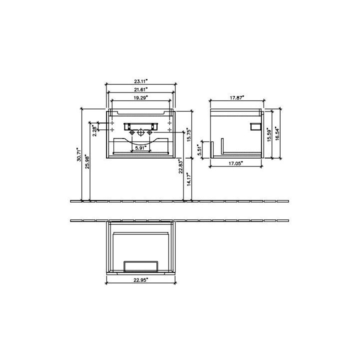 Szafka podumywalkowa 440x420x352 mm Villeroy & Boch Subway 2.0- sanitbuy.pl