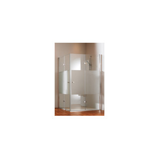 Drzwi prysznicowe Huppe Design 501 - składane, szer. 900 mm, z powłoką Anti-Plaque, profil chrom eloxal- sanitbuy.pl