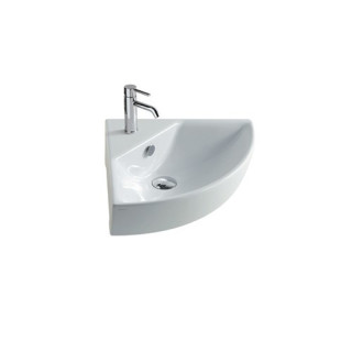 Umywalka wisząca Galassia Eden biała, 35 x 26 x 19 cm, przelew i otwór na baterię- sanitbuy.pl