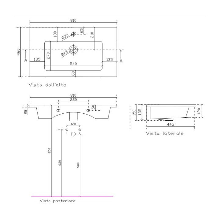 Umywalka wisząca/wpuszczana w blat Galassia Eden biała, 91 x 46 x 15 cm, przelew i otwór na baterię- sanitbuy.pl