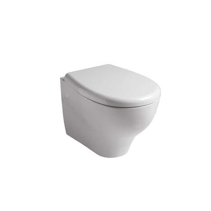 Miska lejowa WC, wisząca Galassia Eden biała, bez rantu, 53 x 36 cm- sanitbuy.pl