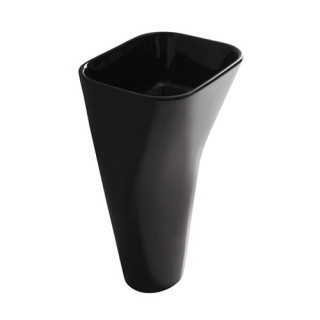 Umywalka wolnostojąca Galassia MEG11 czarna, 50 x 40 x 85 cm, bez otworu na baterię- sanitbuy.pl