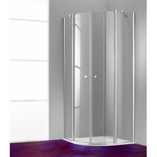 Drzwi prysznicowe Huppe Design 501 - skrzydłowe ze stałym segmentem, szer. 800mm- sanitbuy.pl