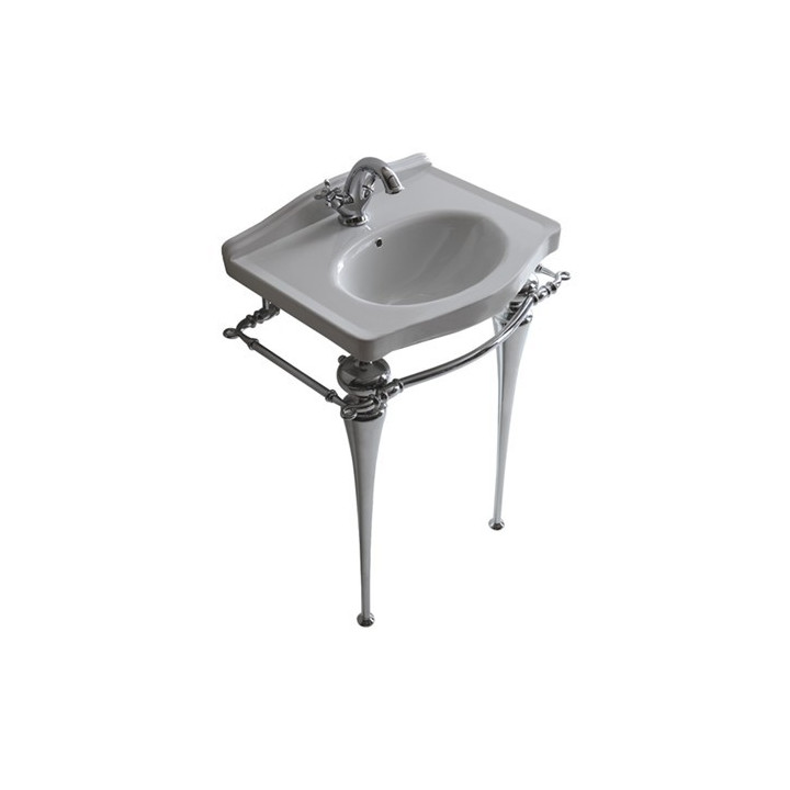 Nogi 65 cm podumywalkowe Galassia Ethos chrom, z relingiem, wys. 795 mm, retro- sanitbuy.pl