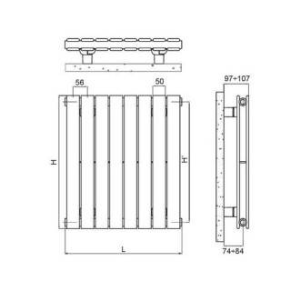 Grzejnik Irsap Piano Pionowy 52x23,2 cm - biały- sanitbuy.pl