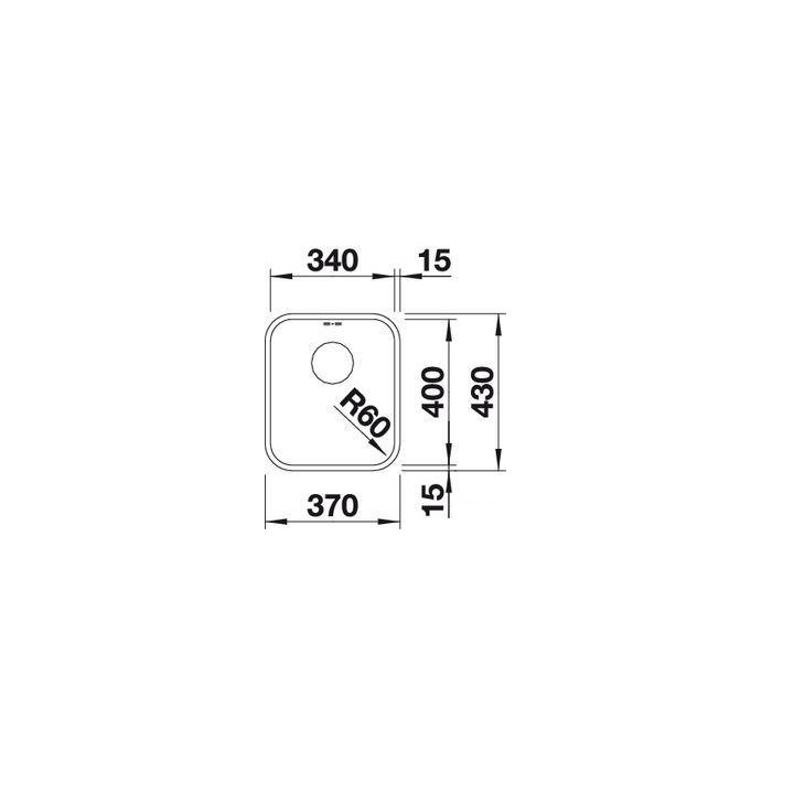 Komora Blanco SUPRA 340-U, podwieszana, stal szczotkowana - sanitbuy.pl