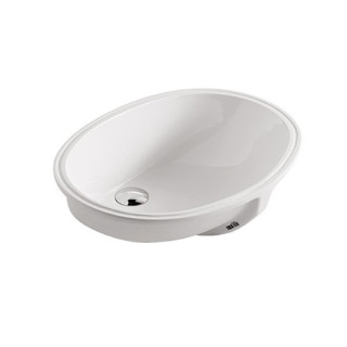 Umywalka wpuszczana w blat Galassia Eloise biała, 57 x 48 x 22 cm, bez otworu na baterię, z przelewem- sanitbuy.pl