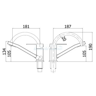 Bateria wannowa 3-otworowa- sanitbuy.pl