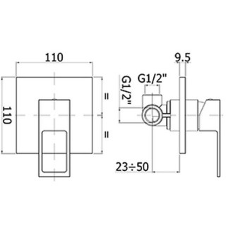 Bateria podtynkowa 1 - drożna Paffoni Elle / Effe- sanitbuy.pl