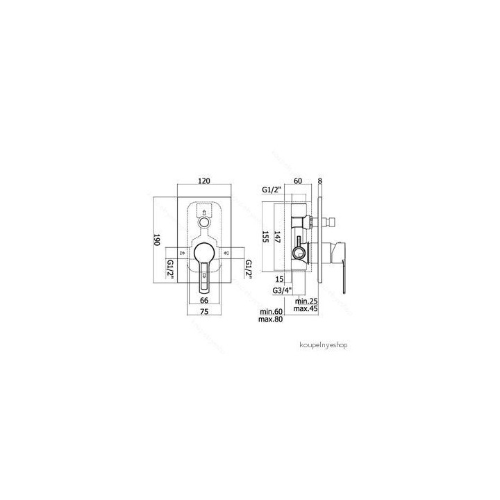 Bateria podtynkowa 2-drożna Paffoni Ringo- sanitbuy.pl