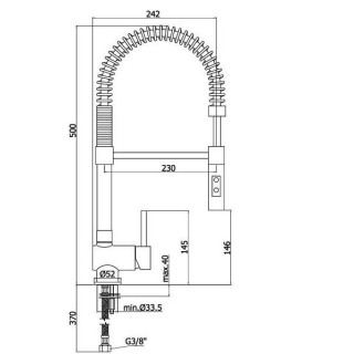 Bateria zlewozmywakowa pionowa Paffoni Stick- sanitbuy.pl