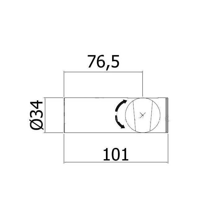 Uchwyt punktowy ABS Paffoni Stick- sanitbuy.pl