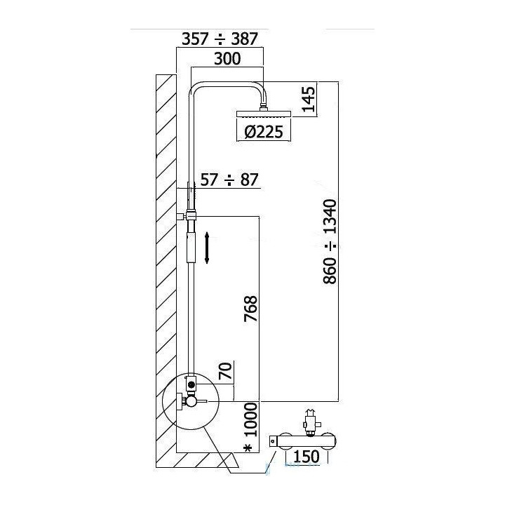 Zestaw deszczowni Paffoni Stick- sanitbuy.pl