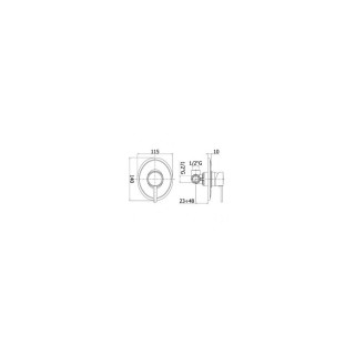 Bateria podtynkowa 1-drożna Paffoni Berry- sanitbuy.pl