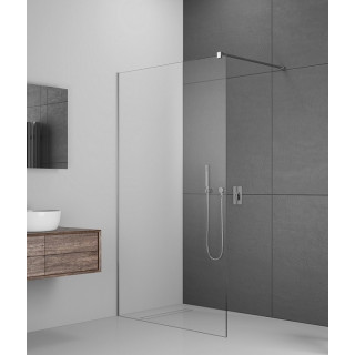 Ścianka Walk-In Radaway Modo New II 130, 128.5-129.5x200cm, chrom, szkło przejrzyste- sanitbuy.pl