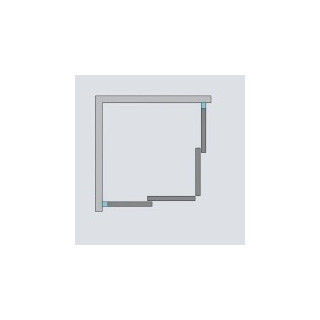 Kabina prysznicowa szkło przejrzyste chrom 80x80cm Radaway Idea KDD- sanitbuy.pl