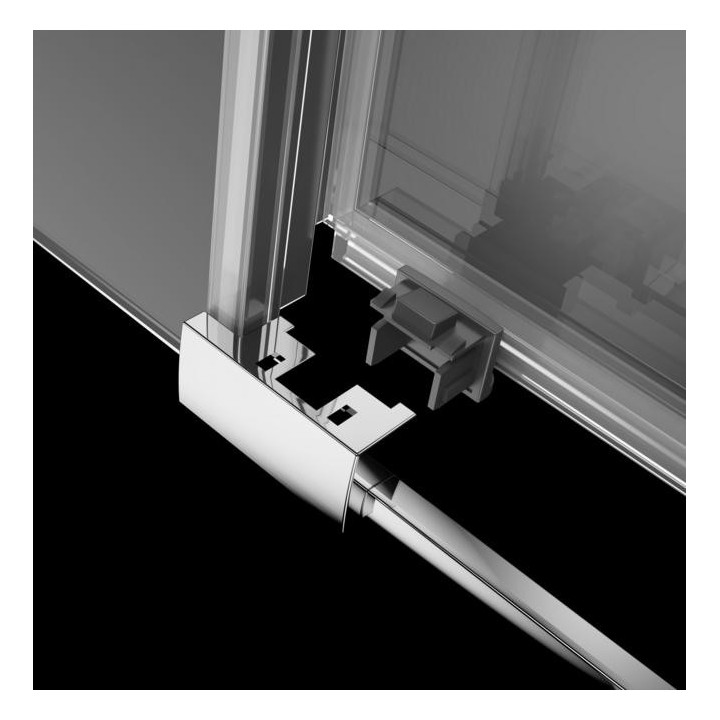 Drzwi wnękowe 100cm x 200.5cm lewe szkło przejrzyste chrom Radaway Idea DWJ- sanitbuy.pl