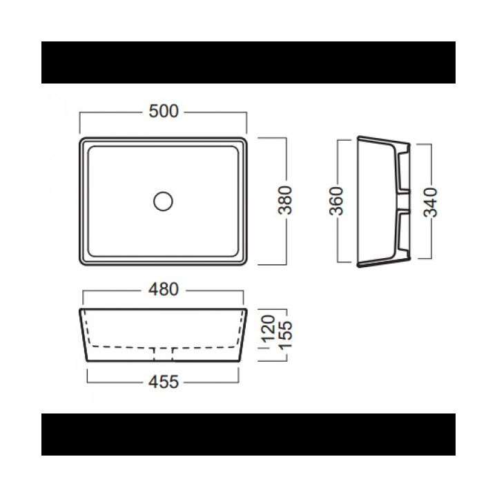 Umywalka podblatowa bez przelewu bez otworu Hatria Happy Hour- sanitbuy.pl