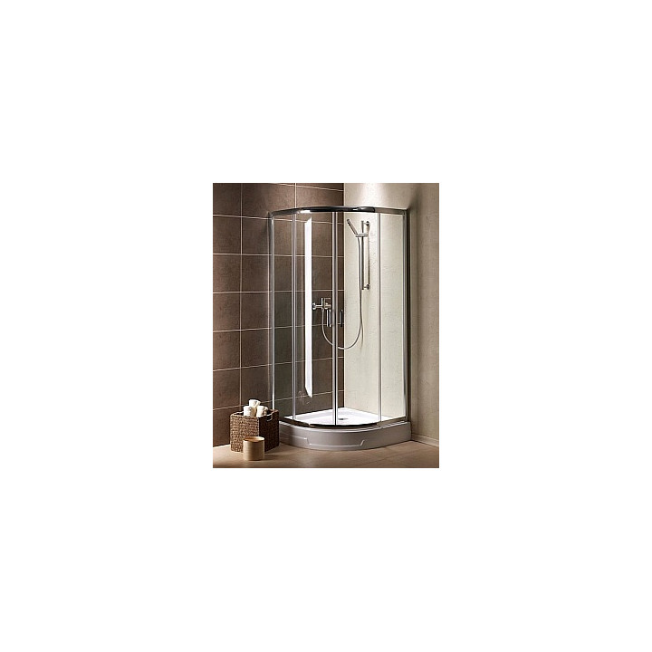 Kabina Dolphi Radaway Premium Plus E1900 1000x800 mm asymetryczna, półokrągła z drzwiami dwuczęściowymi, szkło przejrzyste- sani