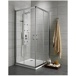 Kabina Dolphi Radaway Premium Plus C/D 1000x800 mm kwadratowa z drzwiami dwuczęściowymi, szkło przejrzyste- sanitbuy.pl