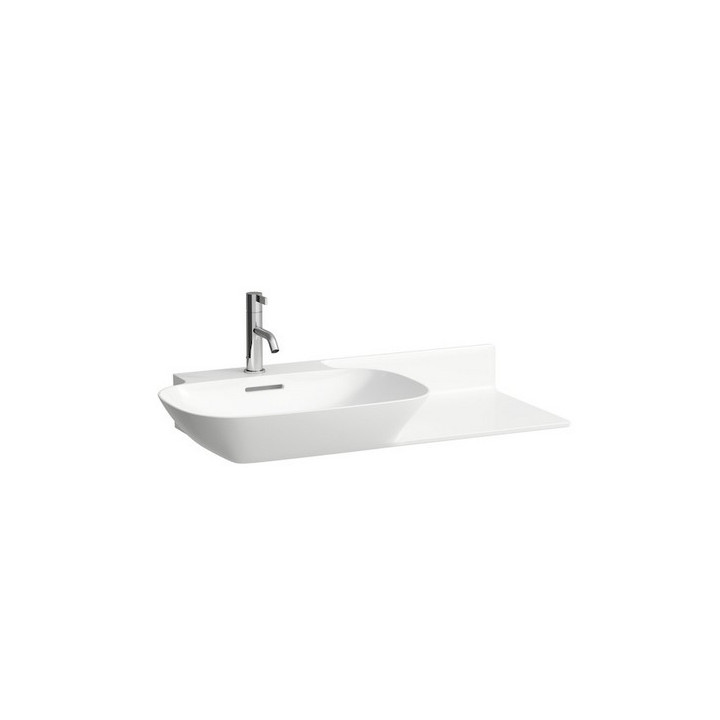 Umywalka ścienna 900 x 450 mm SaphirKeramik z blatem po prawej stronie z otworem na baterię Laufen INO- sanitbuy.pl