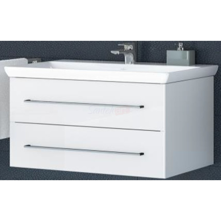 Szafka podumywalkowa Villeroy & Boch Avento kryształowy szary, 76 x 52 x 44,7 cm, 2 szuflady- sanitbuy.pl