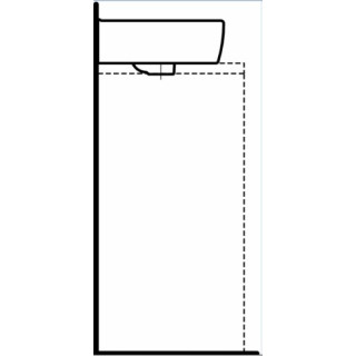 Umywalka ścienna 450 x 340 mm z otworem na baterię Laufen Pro A- sanitbuy.pl