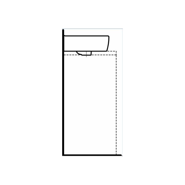 Umywalka ścienna 450 x 340 mm z otworem na baterię Laufen Pro A- sanitbuy.pl