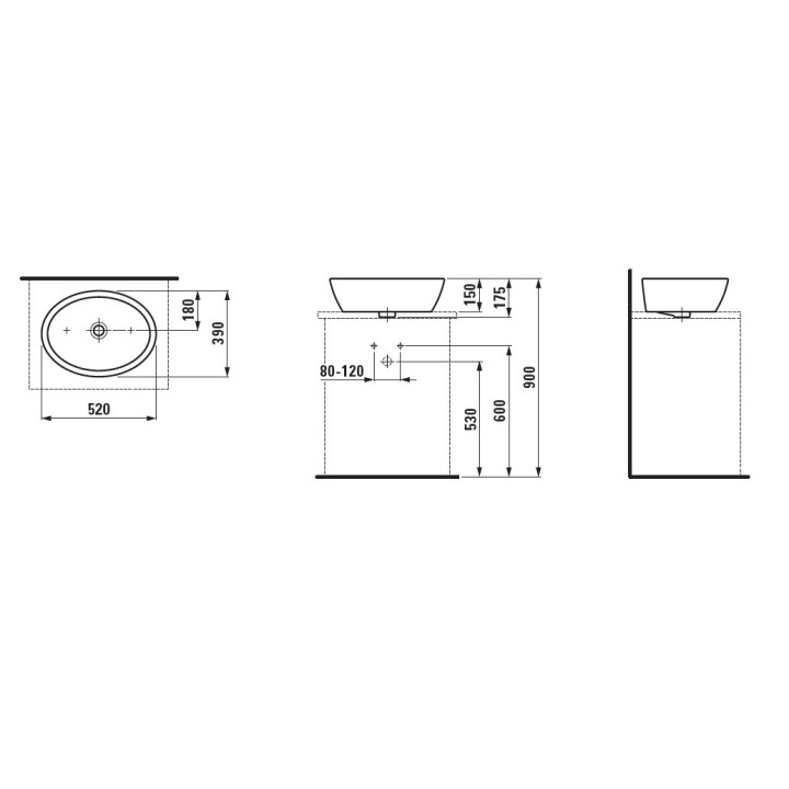 Półpostument Laufen Pro B- sanitbuy.pl
