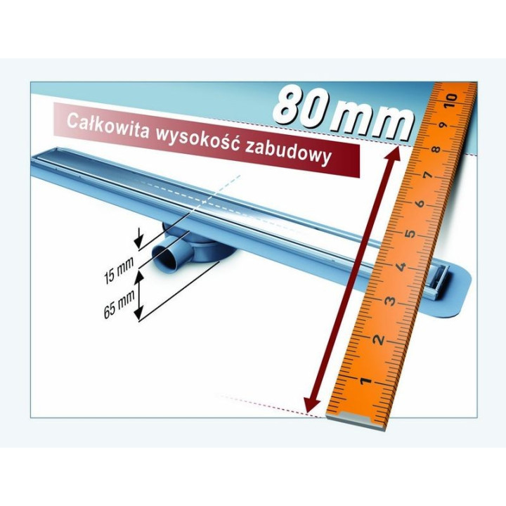 Odpływ liniowy 650mm System 125 Kessel LINEARIS Compact- sanitbuy.pl