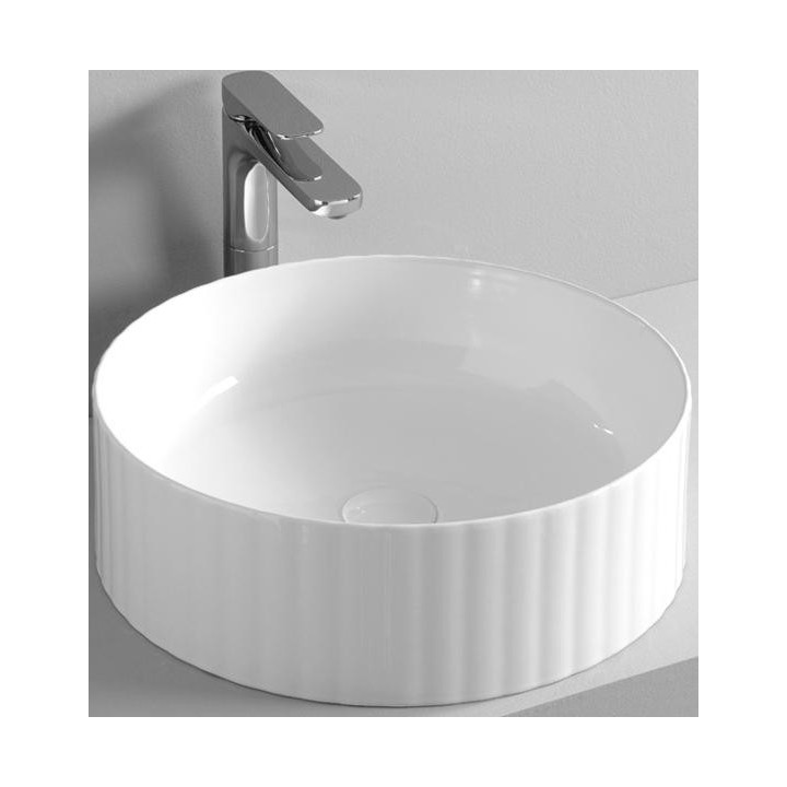 Umywalka 44x14.5 cm nablatowa silver Art Ceram Rombo- sanitbuy.pl