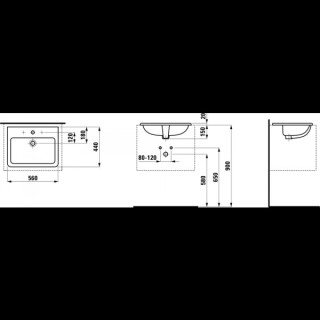 Umywalka podblatowa 625 x 450 mm szkliwiony spód umywalki biała Laufen Pro S- sanitbuy.pl