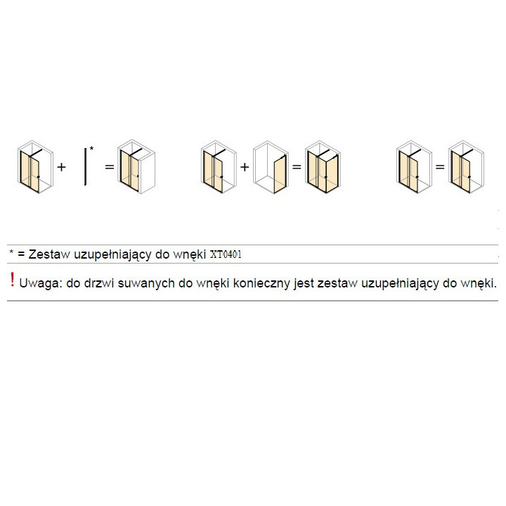 Drzwi suwane Huppe Xtensa Pure Walk-In 1201 - 1400 mm, prawe, 1-częściowe, el. stały, przezroczyste Anti-Plaque, srebrny połysk-