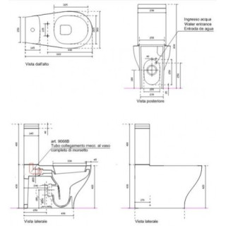 Miska kompaktowa wc 660 x 370 x 420 mm odpływ uniwersalny Galassia Eden- sanitbuy.pl