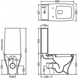 Spłuczka wc kompaktowa Artceram Jazz do miski stojącej- sanitbuy.pl