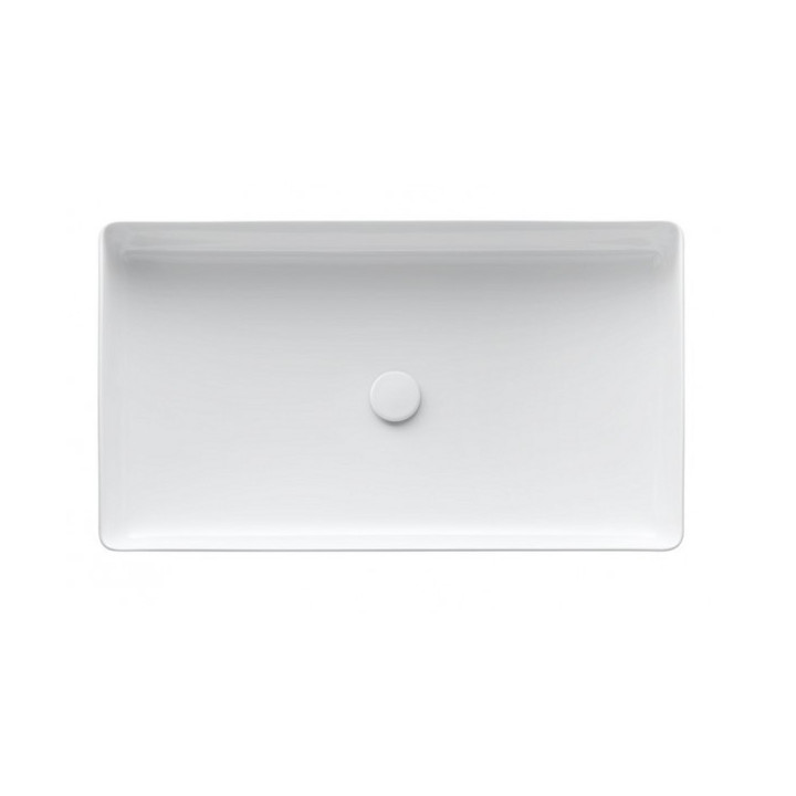 Umywalka nablatowa 60x34cm biała bez otworu na baterię LAUFEN Living Square- sanitbuy.pl