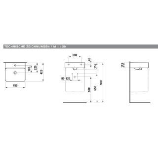 Umywalka podwieszana Laufen Val 45x42 cm, SaphirKeramik z jednym otworem na baterię, biała- sanitbuy.pl
