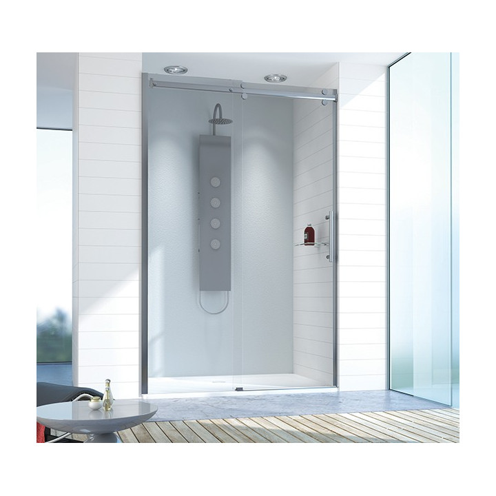 Drzwi przesuwne Sanplast D2/ALTIIa lewe 140x150x210cm profil chrom, przejrzyste- sanitbuy.pl