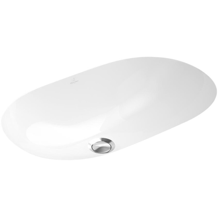 Umywalka Villeroy & Boch O.Novo, podblatowa, Biały Alpin, 530x320 mm, z przelewem- sanitbuy.pl