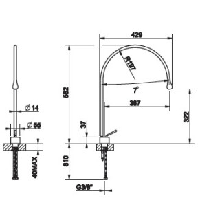 Bateria umywalkowa Gessi Goccia chrom- sanitbuy.pl
