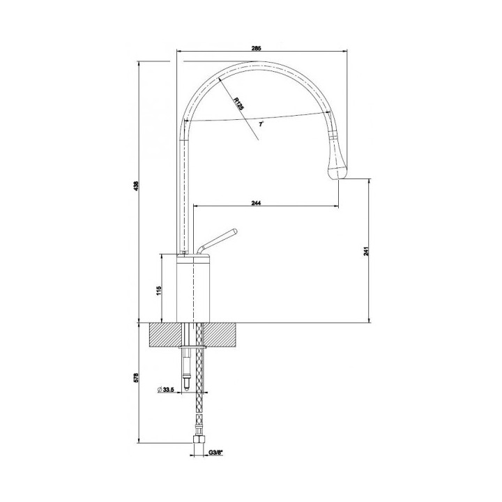 Bateria umywalkowa Gessi Goccia- sanitbuy.pl