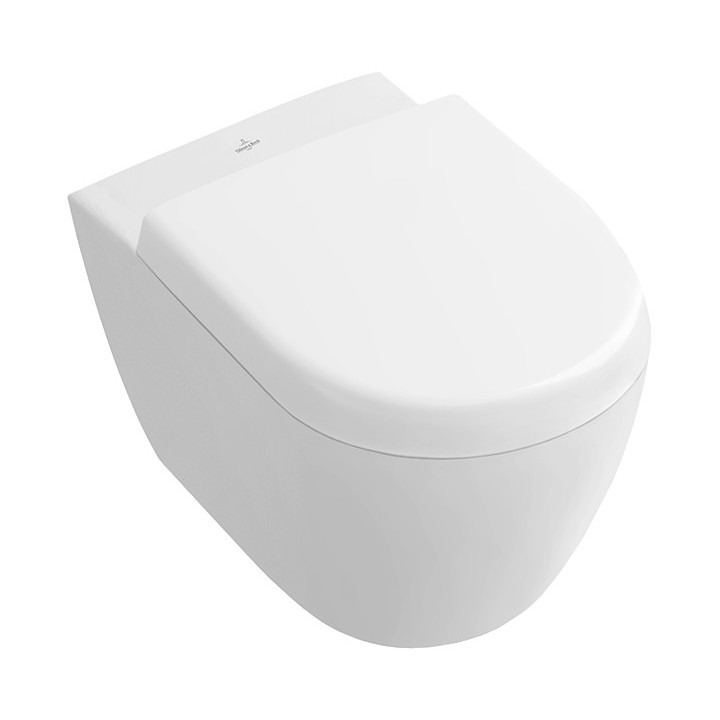 Miska Villeroy&Boch Subway 2.0, wisząca, 35,5x48 cm, odpływ poziomy, Weiss Alpin CeramicPlus- sanitbuy.pl