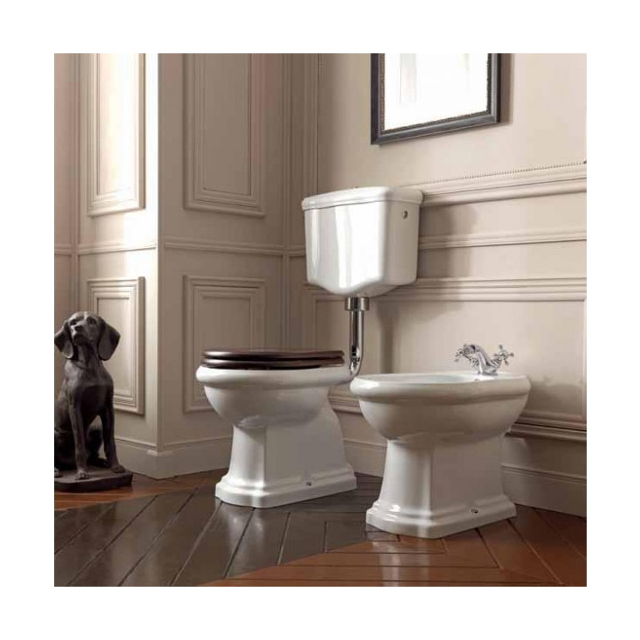 Kerasan mechanizm spłukujący z przyciskiem w kolorze Bronz- sanitbuy.pl